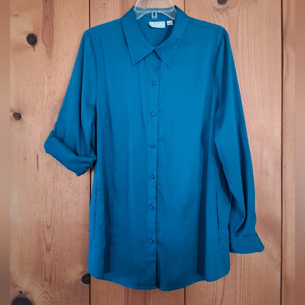 Joan Rivers Collared Boyfriend Shirt